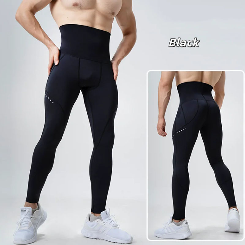 Compression Long Pant - بنطلون ضاغط عالي الخصر للرجال، يوفر