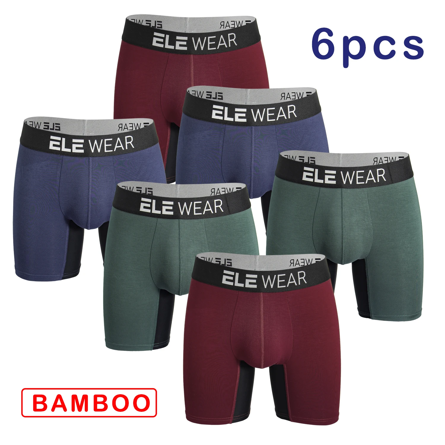 6 قطع من سراويل داخلية رجالية  - مراجعة Bamboo Fiber Trunk وسعره