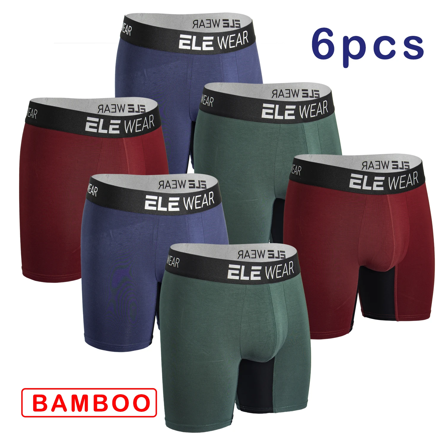 6 قطع من سراويل داخلية رجالية  - مراجعة Bamboo Fiber Trunk وسعره