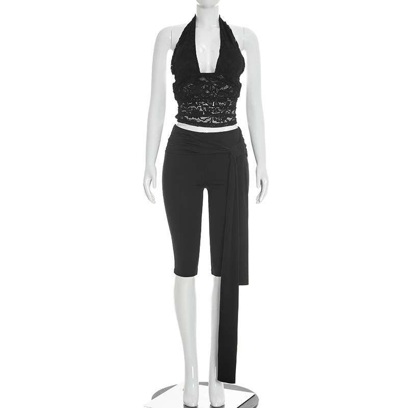 طقم نسائي من قطعتين بلون واحد، - مراجعة Tank Top Ribbed وسعره