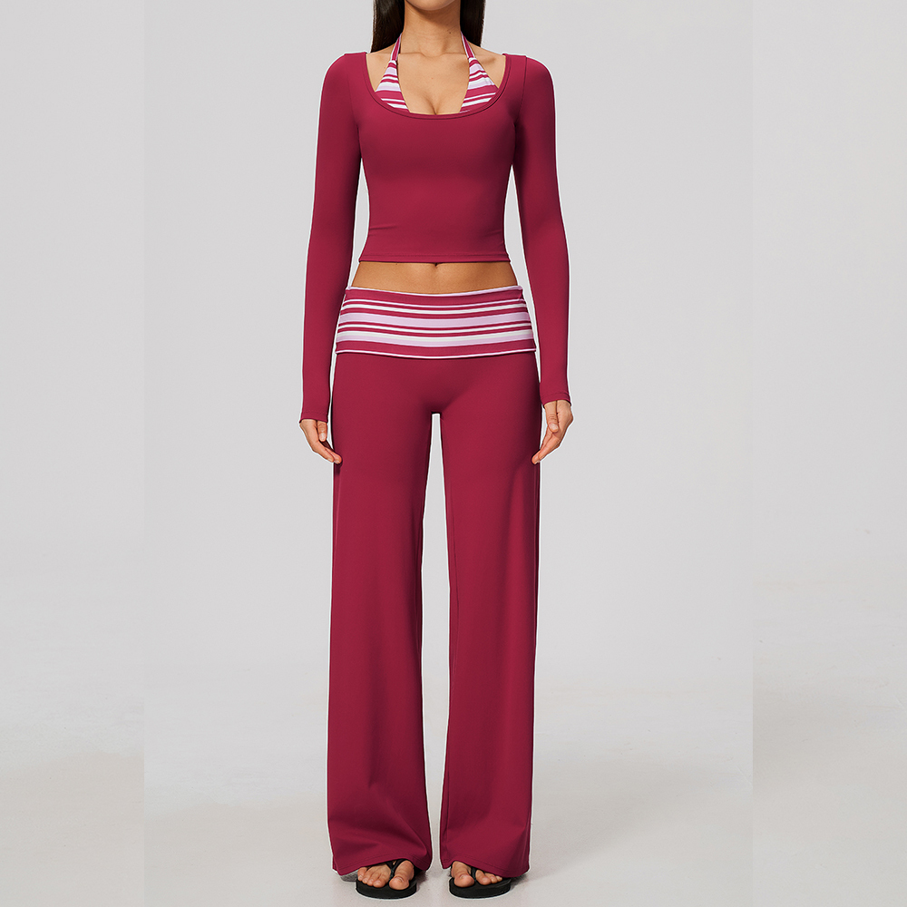 طقم يوغا رياضي للنساء مكون من  - مراجعة Compression Long Pant وسعره
