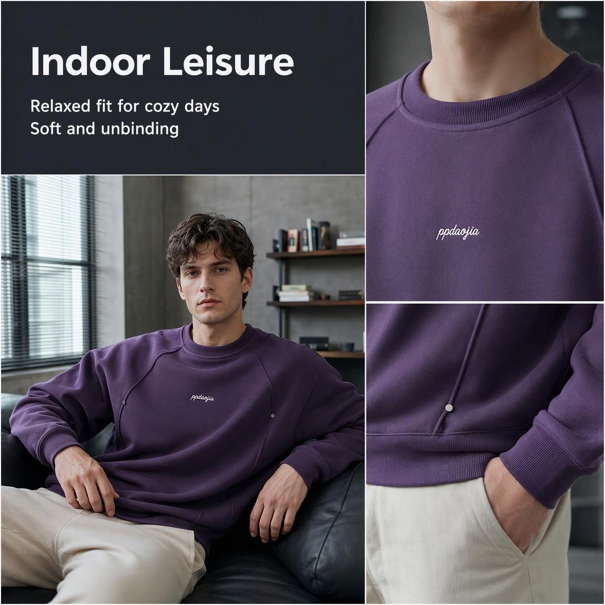 سترة رجالية مبطنة بالفرو للخري - مراجعة Undershirt Crew Neck وسعره