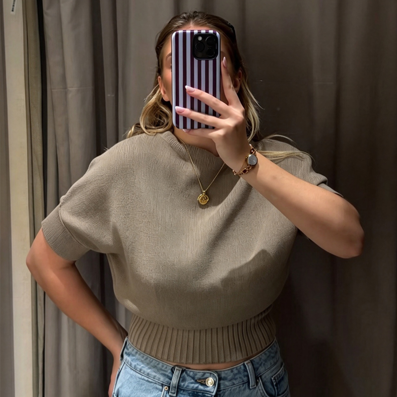 سترة نسائية قصيرة منسوجة بتصمي - مراجعة Tank Top Ribbed وسعره